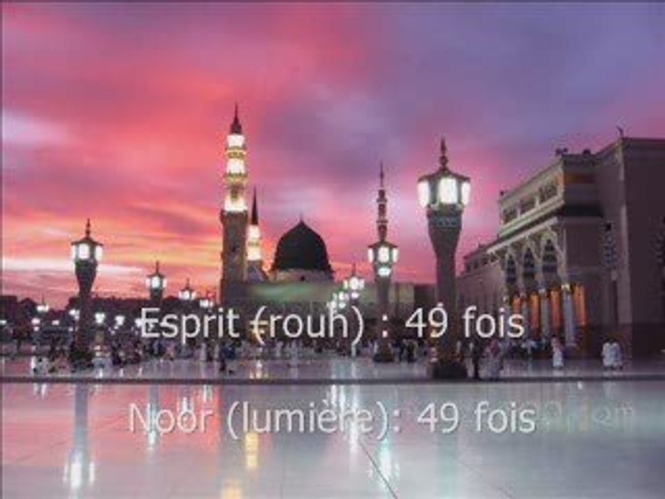 Mots du coran Soubhan Allah