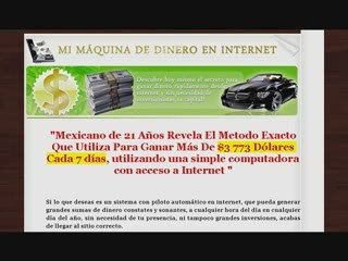 DESCUBRA LA MAQUINA DE DINERO POR INTERNET!!