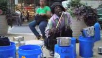 Street Performer Series: NYC Pots and Pans Drummer