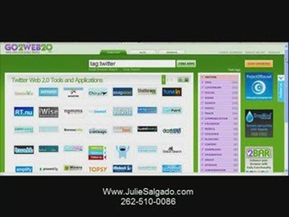 Find Web 2.0 Tools and Apps Using Go2Web20.net