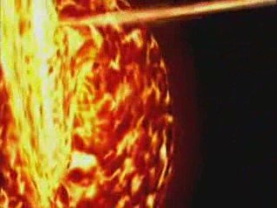 Black hole destroying a star, space