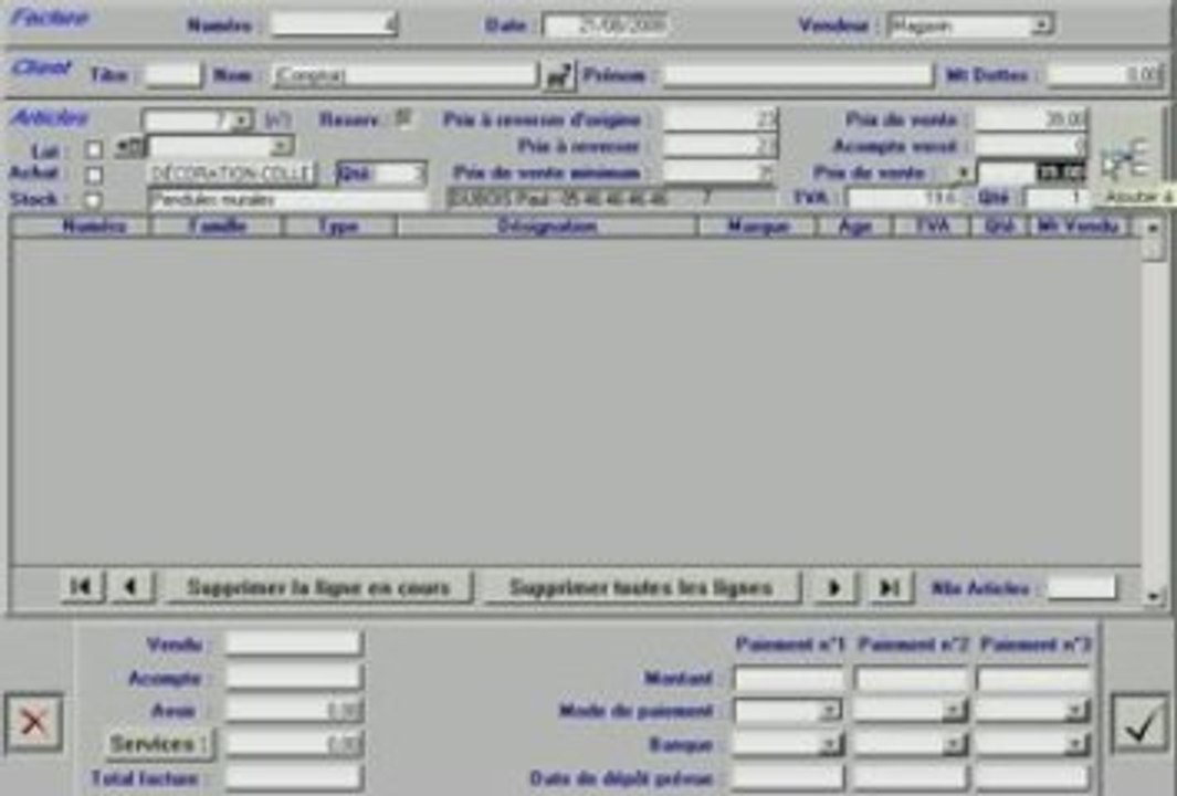 TrocTech : Saisir une vente