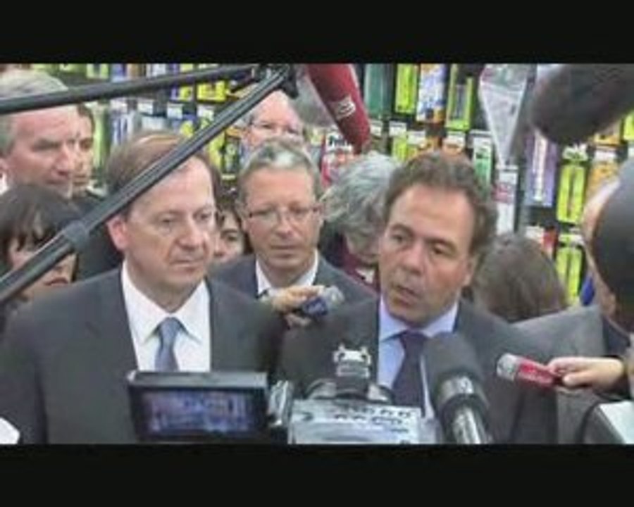 Visite de Luc Chatel à Villeneuve-le-Roi