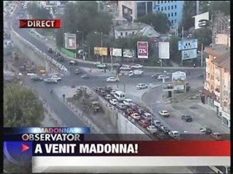 Madonna Arrived in Bucharest - Live Antena 3 TV