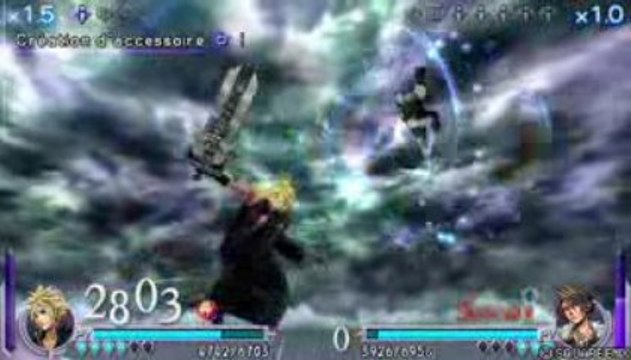 FF Dissidia : Cloud (Costume AC) VS Squall FR