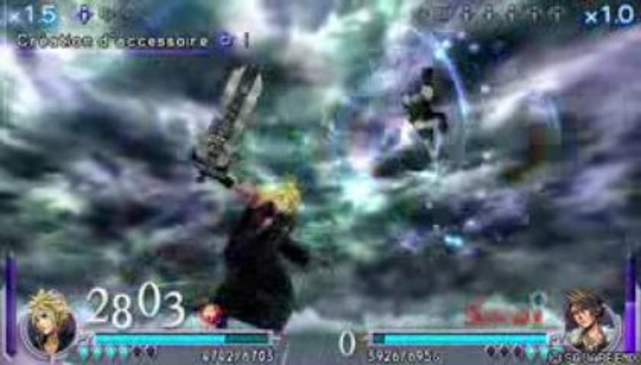 FF Dissidia : Cloud (Costume AC) VS Squall   FR