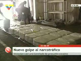 Armada Bolivariana incauta más de 1tonelada presunta cocaína