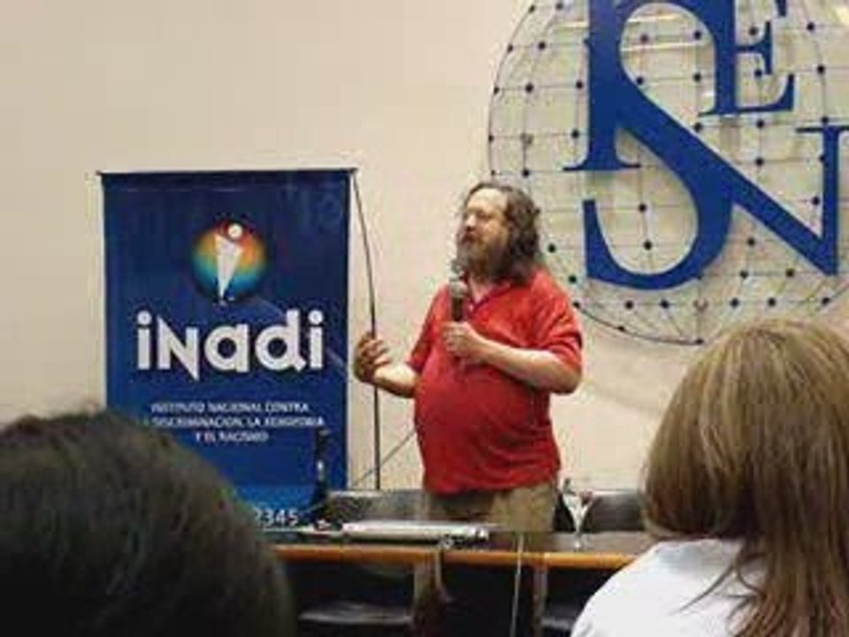 Richard Stallman en Cancillería 01