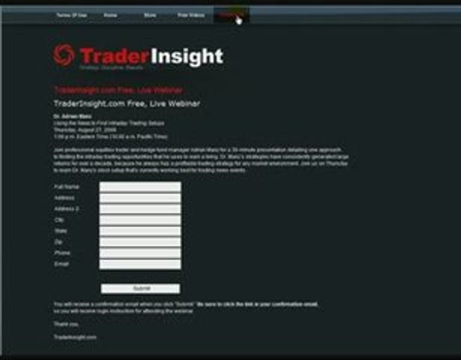 Free Webinar - Trading News Events