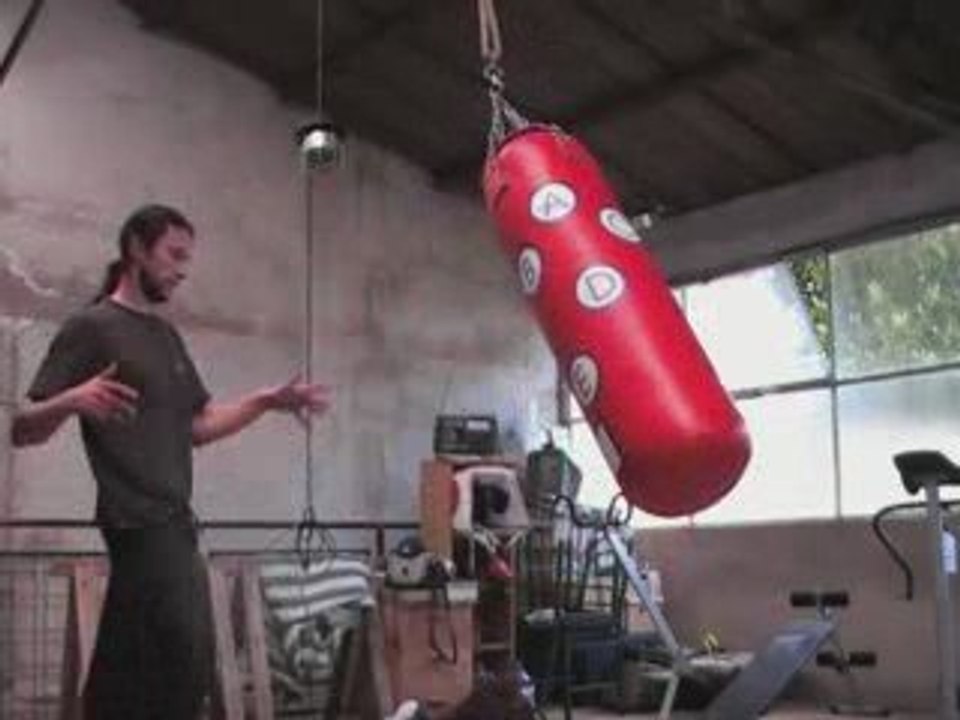 fin d'entrainement au sac