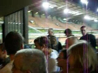 Anderlecht vs OL (1-3) - Départ des Lyonnais du stade.