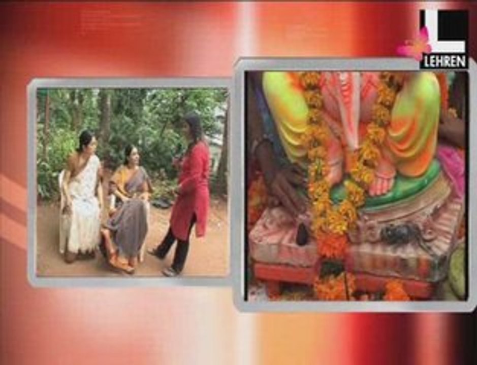 On the sets of Ladies for Ganpati Bappa