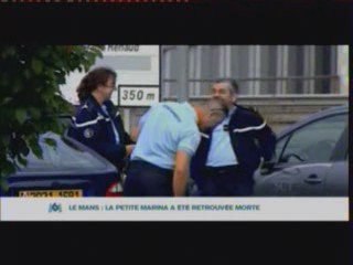 MARINA DISPARUE DANS LA SARTHE RETROUVEE MORTE M6