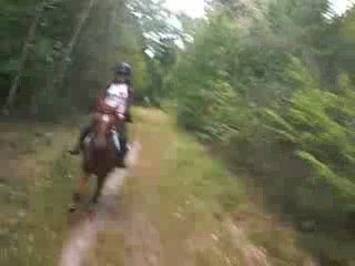 en ballade avec Rubis et Clémence