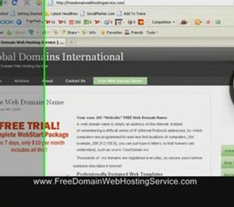 Free Web Domain Name And Hosting With GDI