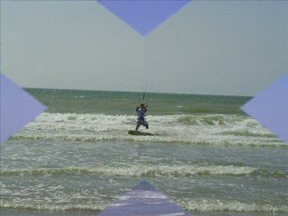 2 kites surfeurs synchros