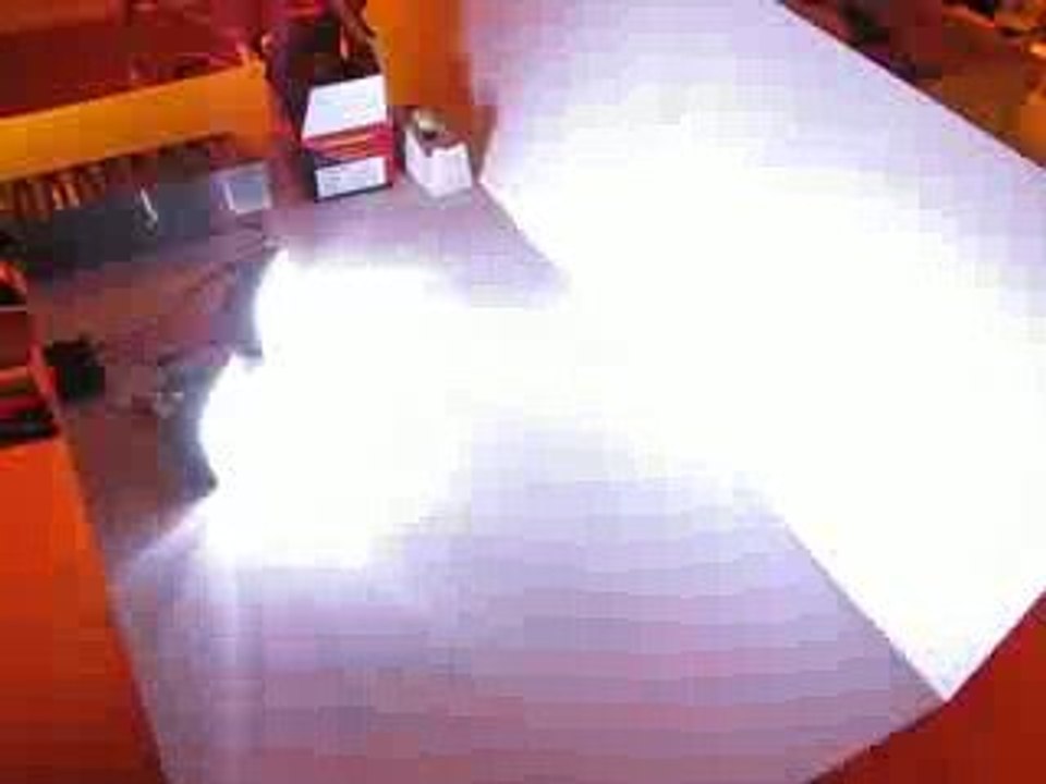 strobe 2x40 led blanc programme 1