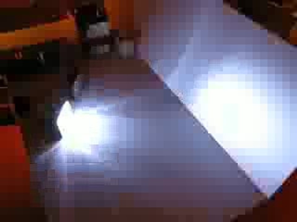 strobe 2x40 led blanc programme  2