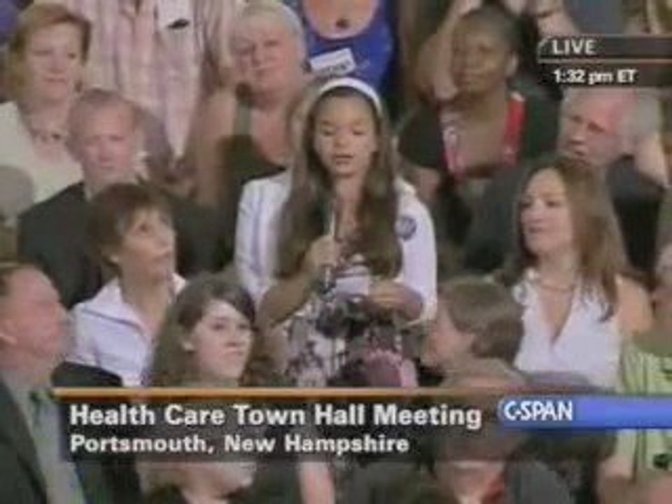 Little Girl Who Saw 'Mean Signs' at Obama Town Hall Planted