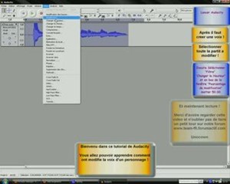 [Tutorial] Audacity - Comment rendre une voix aigue ou grave