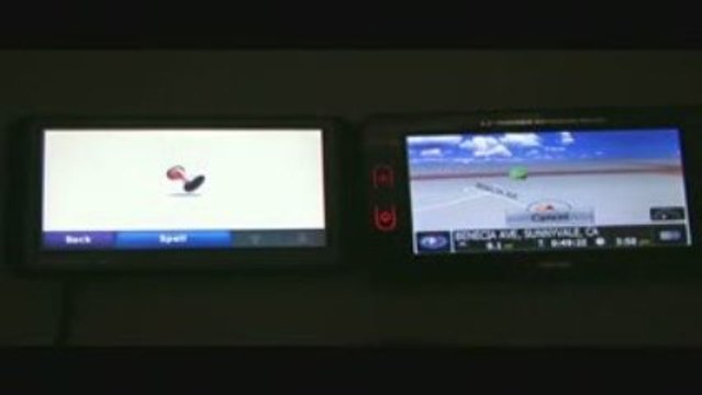 Garmin Nuvi 255W PocketMap PND-428 Comparison in Mandarin