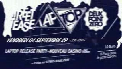 Teaser LAPTOP 2.0 Release Party @ Nouveau Casino : 04/09/09