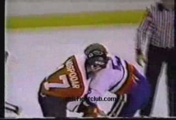 Bob Nystrom vs Ed Hospodar FLYERS vs ISLANDERS