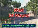 How To Seal Coat A Driveway DIY. Asphalt Blacktop Pavement