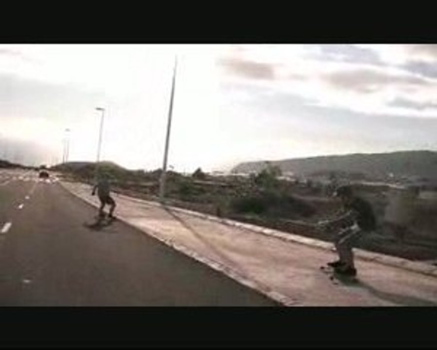 Freebord downhill riding la palma 2009