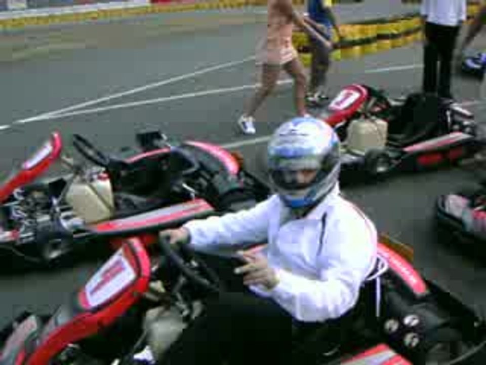 Moi karting retour au stand