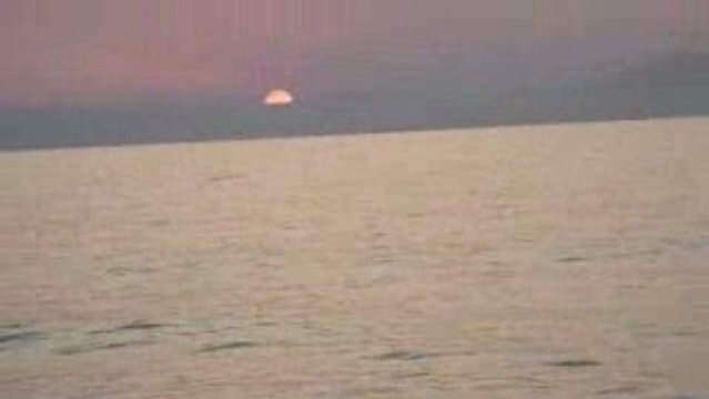 Coucher de soleil a la plage