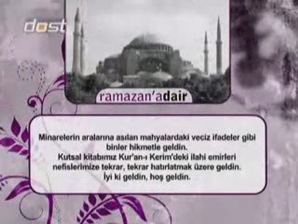 Hoşgeldin Ramazan bereketle geldin