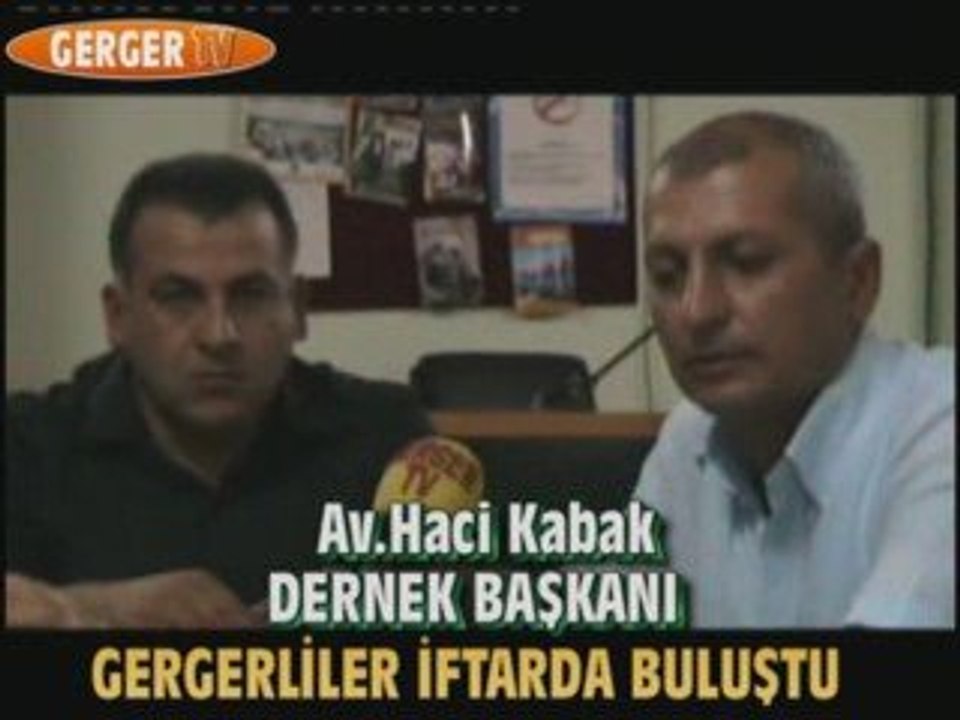 GERGERLİLER İFTARDA BULUŞTU