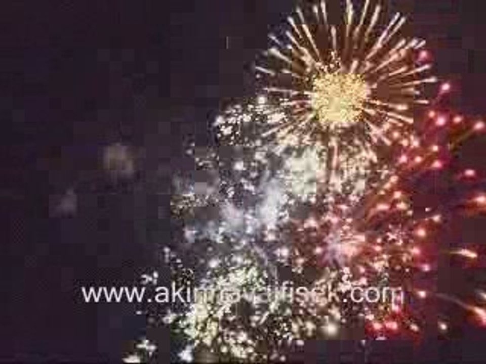 havaifişek çırağan sarayı tekneden atış