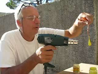 Plastification de plomb de pêche