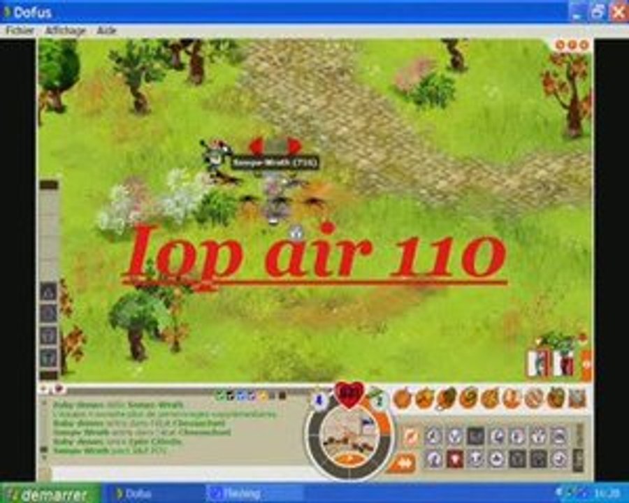 dofus , baby demos iop air , rushu