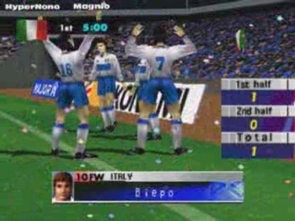 Jeu en réseau - Finale ISS 2000 (N64)