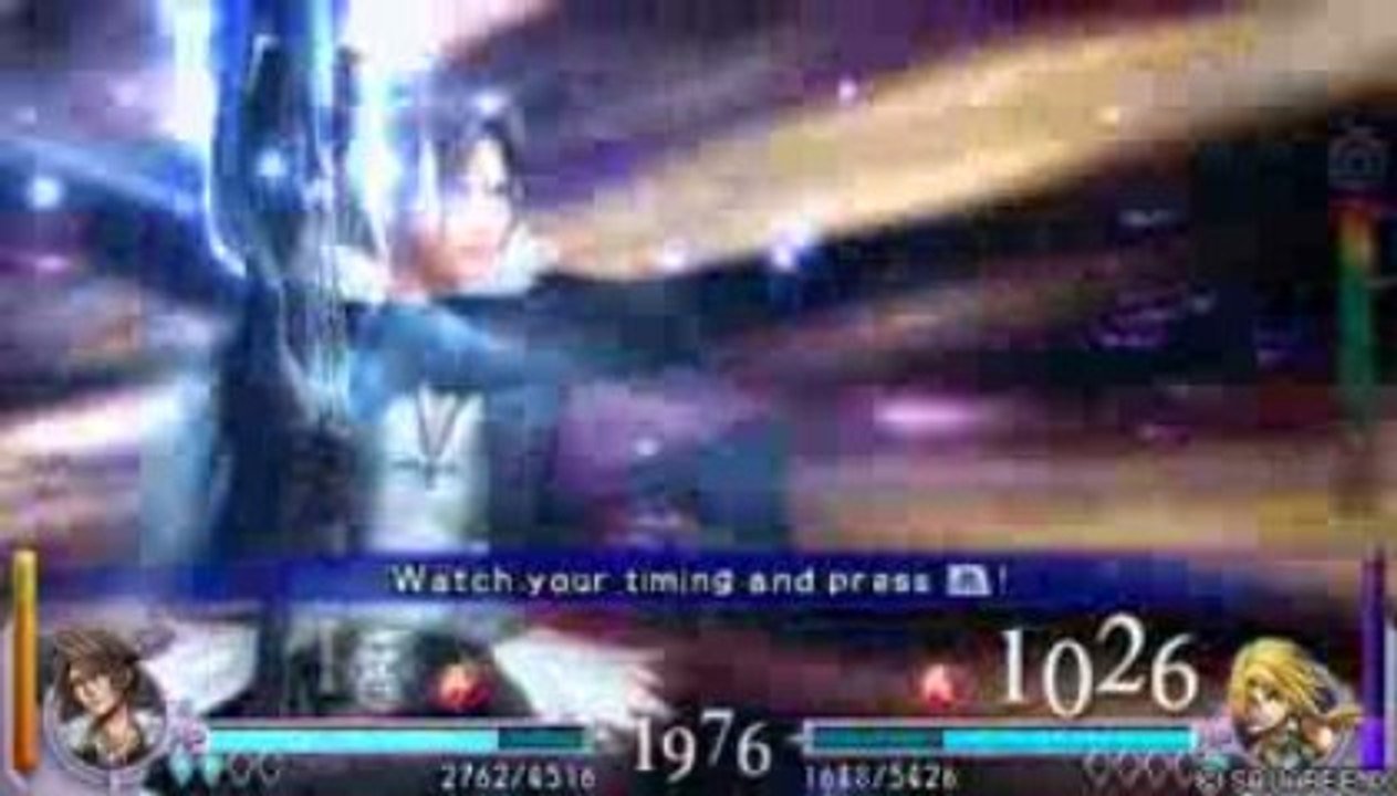Dissidia FF Squall vs Zidane