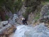 Descente en rappel, canyon la Blache