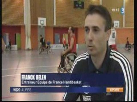 Reportage France3 stage france handibasket isere