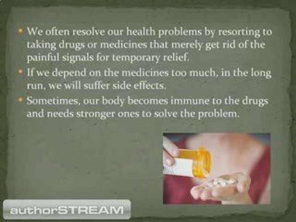Our body is its best doctor