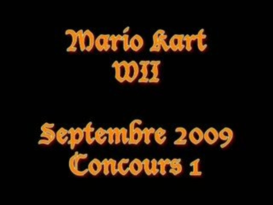 Mario Kart WII - Concours de Septembre 2009 n° 1