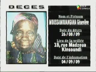 Communiqués nécrologiques du 31-08-09