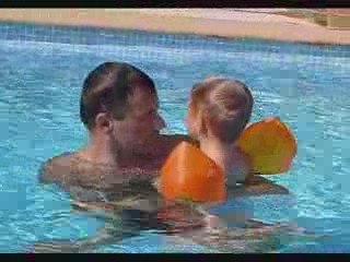 vacances 2009 dans la piscine