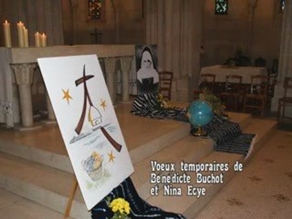 Voeux  de Bénédicte  et Nina à La Pommeraye - 30 août 2009