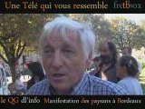 manifestation de la confédération paysanne à Bordeaux