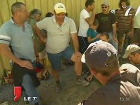 La fin du blocus à la laiterie du Val d'Ancenis