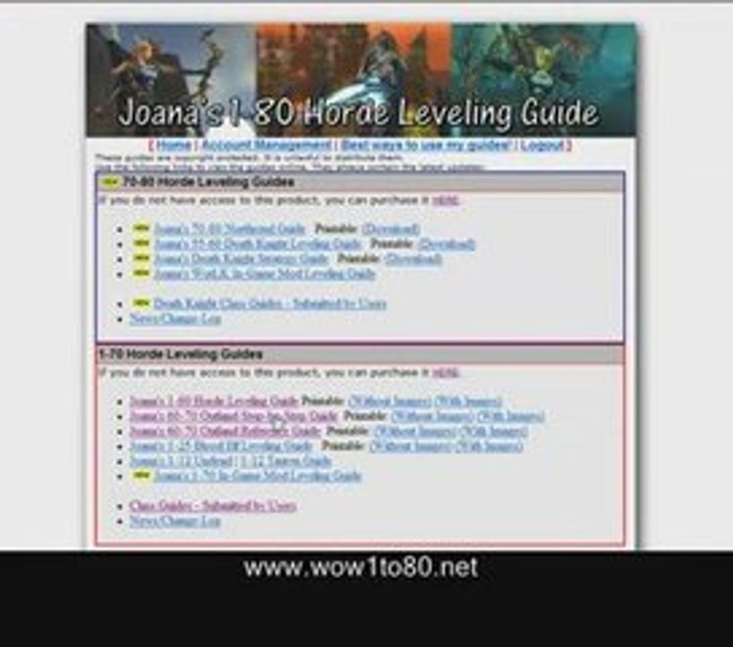 World of Warcraft Power Leveling Guide 1 to 80