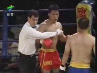 Sanda vs Karate - Liu Hai Long vs Mizutani Gen