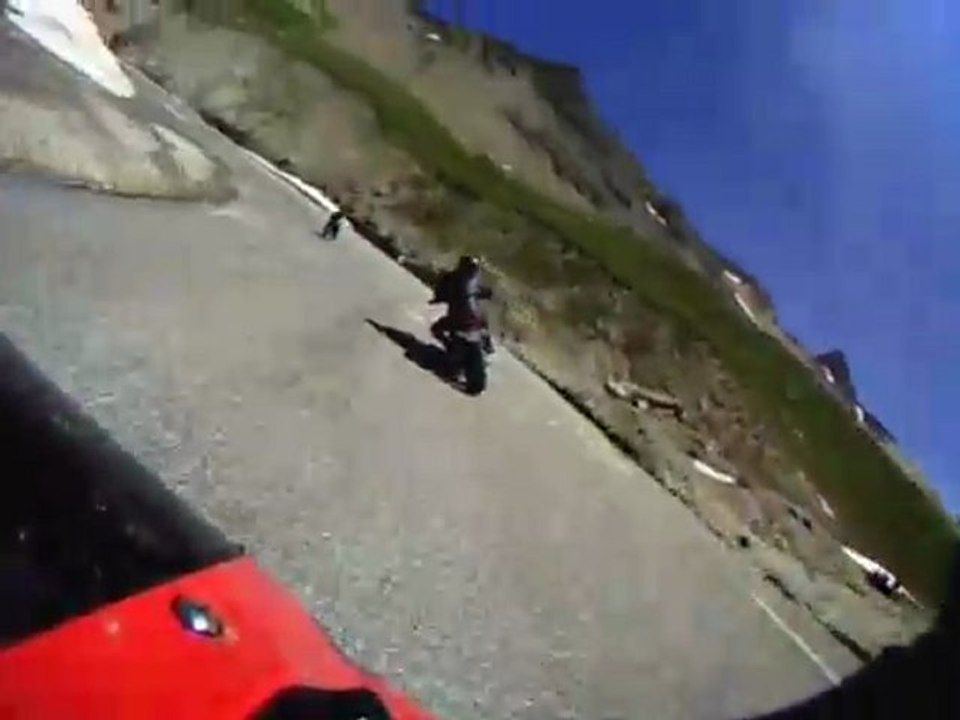 Le col du Galibier (2645 m) en moto - le 20 juin 2009